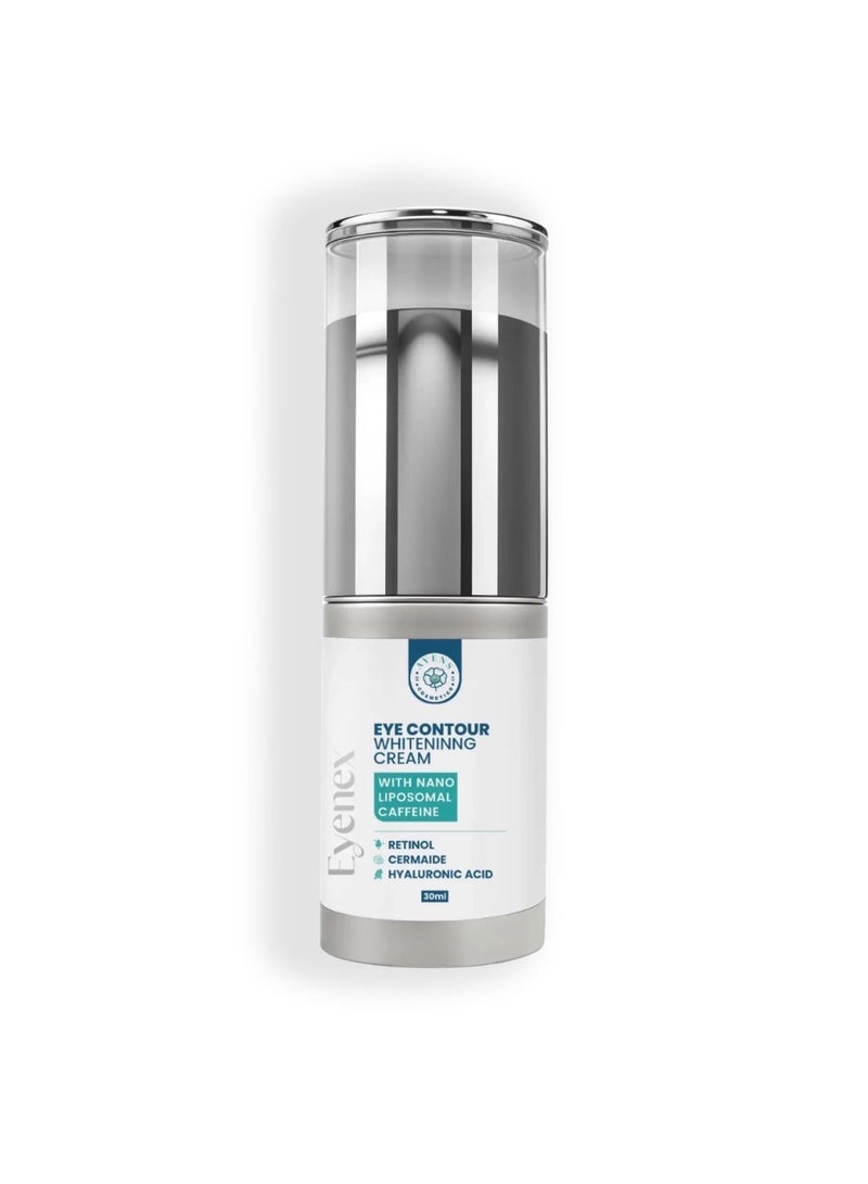 Eyemex Eye Contour Whitening Cream With Nano Liposomal Caffeine – Retinol, Ceramide, Hyaluronic Acid – 30ml