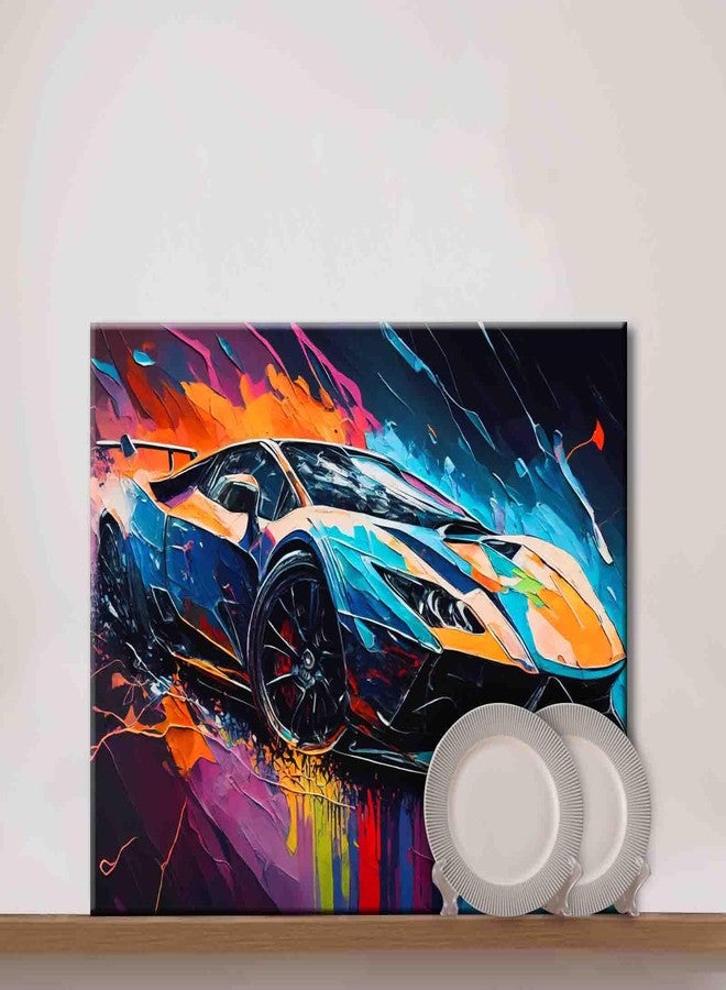 Aihonmin DIY Paint by Numbers,Racing Car,Colorful Canvas Oil Painting Kit for Kids&Adults,16X20 inch Drawing Paintwork Acrylic Pigment,for Car Lovers&Man/Boy's,Home Decor Painting Without Frame - Image 3