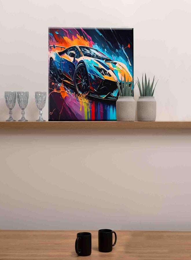 Aihonmin DIY Paint by Numbers,Racing Car,Colorful Canvas Oil Painting Kit for Kids&Adults,16X20 inch Drawing Paintwork Acrylic Pigment,for Car Lovers&Man/Boy's,Home Decor Painting Without Frame - Image 4
