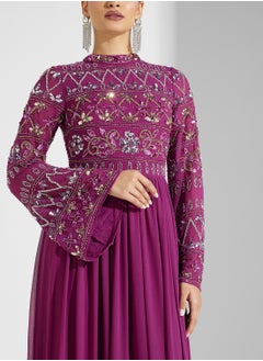 Embellished Flare Sleeve Dress - pzsku/ZBCA49AB59414A9C16FFFZ/45/_/1739384205/7fde23fe-96ea-4e6b-b931-f43f6658a298