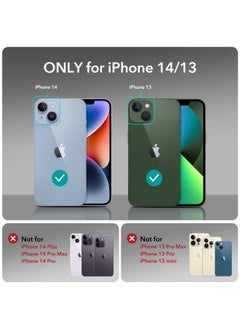 ESR ESR for iPhone 14/iPhone 13 Case, Compatible with MagSafe, Shockproof Military-Grade Protection, Air-Guard Corners, Magnetic Phone Cover for iPhone 14/13, Air Armor Magnetic Case (HaloLock),Black  - Image 2
