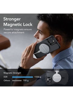 ESR ESR for iPhone 14/iPhone 13 Case, Compatible with MagSafe, Shockproof Military-Grade Protection, Air-Guard Corners, Magnetic Phone Cover for iPhone 14/13, Air Armor Magnetic Case (HaloLock),Black  - Image 4