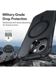 ESR ESR for iPhone 14/iPhone 13 Case, Compatible with MagSafe, Shockproof Military-Grade Protection, Air-Guard Corners, Magnetic Phone Cover for iPhone 14/13, Air Armor Magnetic Case (HaloLock),Black  - Image 5