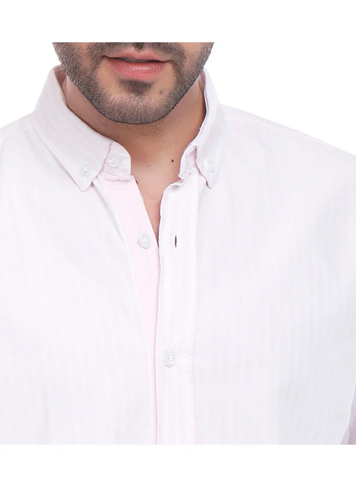 Coup Coup - Stripe Oxford Shirt with Long Sleeves