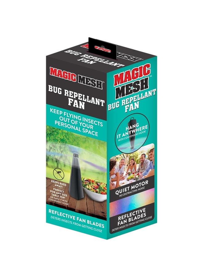 Magic Mesh Reflective Blades Quiet Motor Compact Bug Repellent Fan Black MM761006 - Image 4
