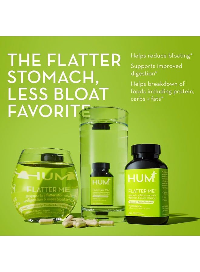 HUM Flatter Me Digestive Enzymes Bloating Supplement - Fast-Acting Bloat Relief for Digestive Health & Debloating Multi Enzyme | Bloat Pills, Anti Bloat Pills, Vegan 180 Servings - Image 3