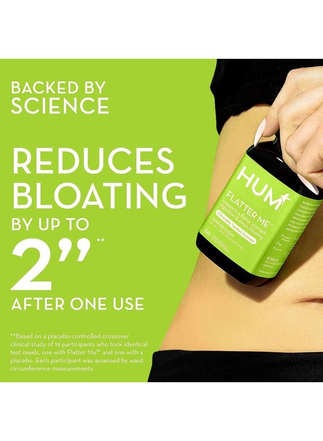 HUM Flatter Me Digestive Enzymes Bloating Supplement - Fast-Acting Bloat Relief for Digestive Health & Debloating Multi Enzyme | Bloat Pills, Anti Bloat Pills, Vegan 180 Servings - Image 4