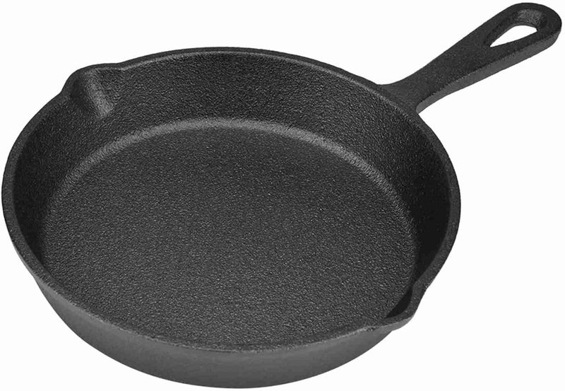 FTVOGUE Cast Iron Skillet, Pre Seasoned Vintage Frying Pan, Heavy Duty Non Stick for Stove Oven Grill, 6.3in and 7.9in for Cooking Outdoors (16cm) - Image 1