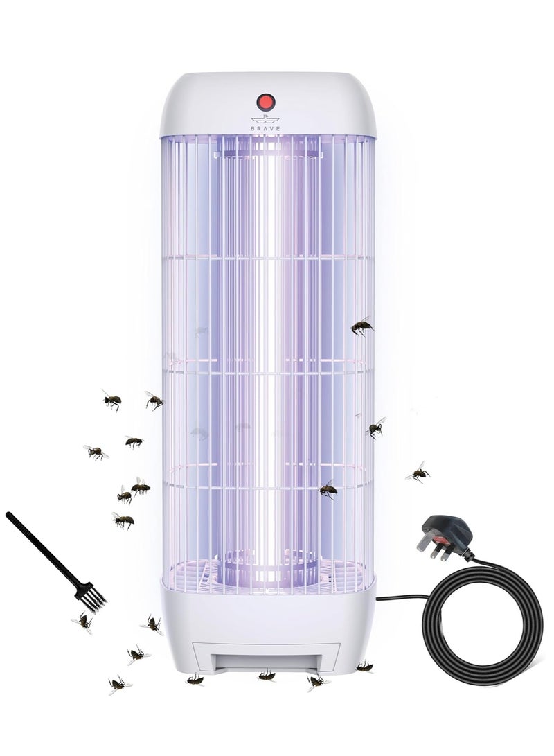 Brave Electric Insect Killer Bug Zapper 15W UV Lamp (1800V) | Powerful Mosquito Killer & Fly Trap | Silent Pest Control Light for Indoor & Outdoor Use | Home, Kitchen, Bedroom, Office, Garden, Patio & Restaurant | White - Image 1
