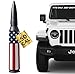 EcoAuto 50 Cal Badass Bullet Antenna Fits Jeep Wrangler JK JL from 2007 for Jeep Wrangler Gladiator Accessories Car Wash Safe Anti Thelf Design Ditch The Whip Upgrade Your Jeep - Image 2