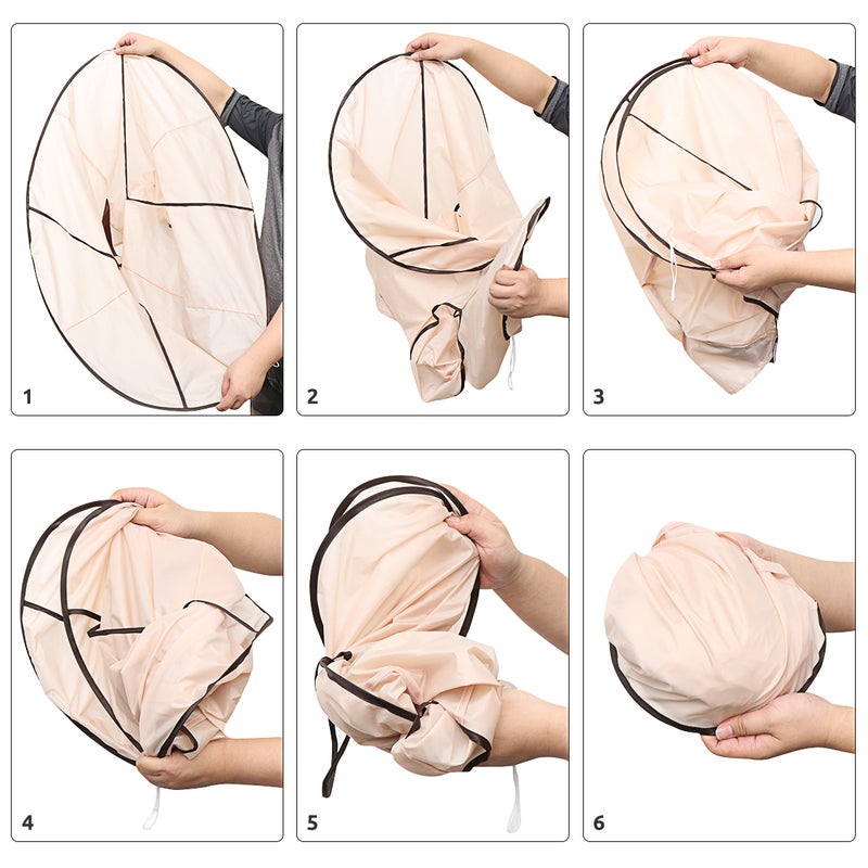 1PC Adult Foldable Hair Cutting Cloak Umbrella Cape Salon Waterproof Gown for Salon Barber Special Hair Styling Accessory - Image 4