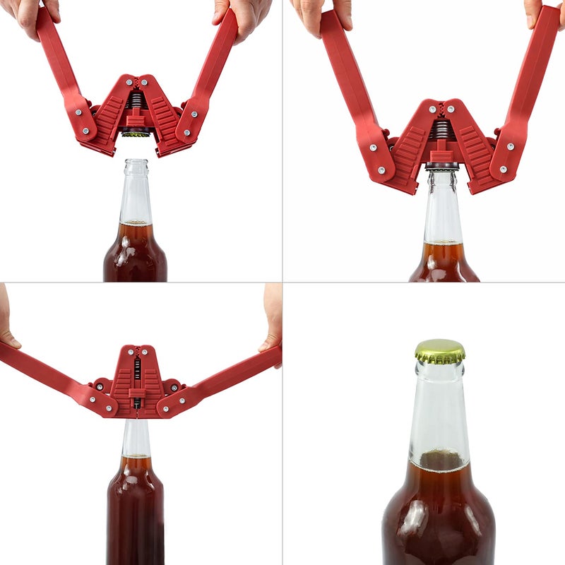 Brewland Beer Bottle Capper and Caps Kit, Crown Bottle Cappers Tool With Magnet for Bottle Capping, Red Baron Home Brew Hand Bottles Capper with 150 Crown Caps for Bottling (Beer Bottle Capper) - Image 5