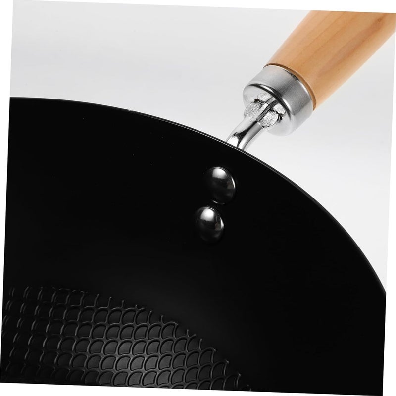 Japanese Style Small Wok Iron Frying Pan Kitchenware Easy Handling Multipurpose Cooking Pot - Image 3