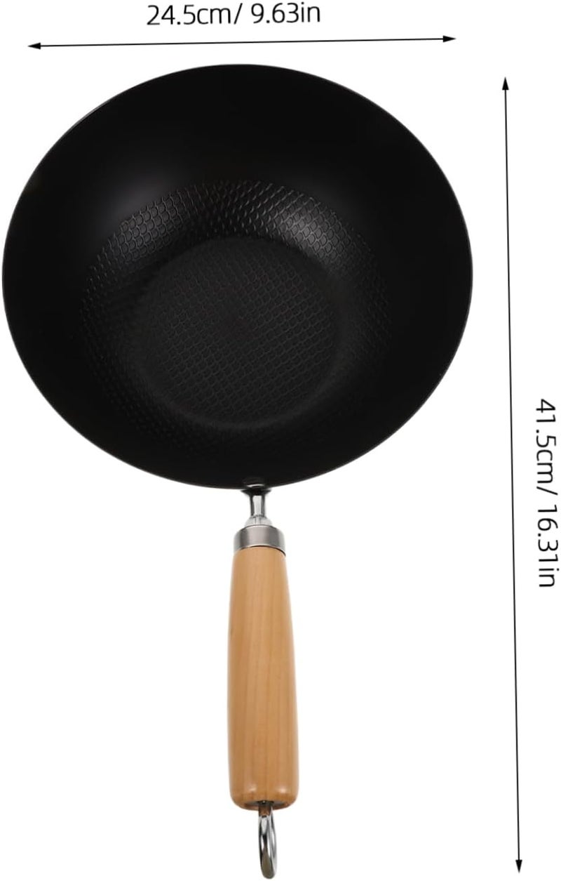 Japanese Style Small Wok Iron Frying Pan Kitchenware Easy Handling Multipurpose Cooking Pot - Image 2