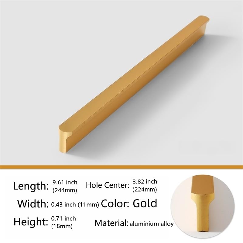 Shozafia 5 Pack Gold Cabinet Pulls Kitchen Hardware Handles for Dresser Drawers T Shape Cabinet Hardware 835 inchGold - Image 3