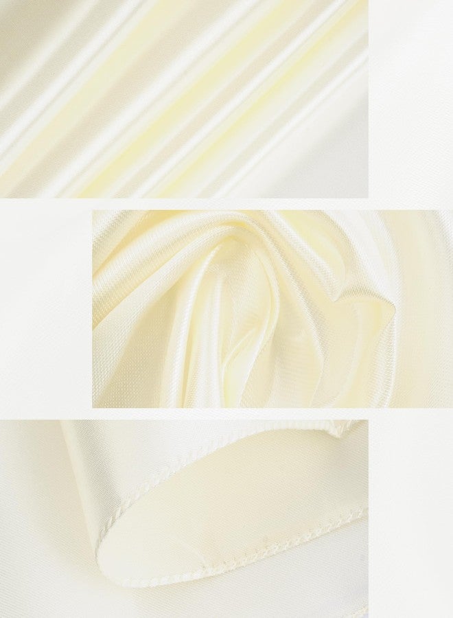 yeabwps 12 Pack Satin Table Runner 12 x 108 Inch Long Satin Table Runner for for Christmas, Birthday Parties, Banquets, Graduations, Engagements (Beige) - Image 3