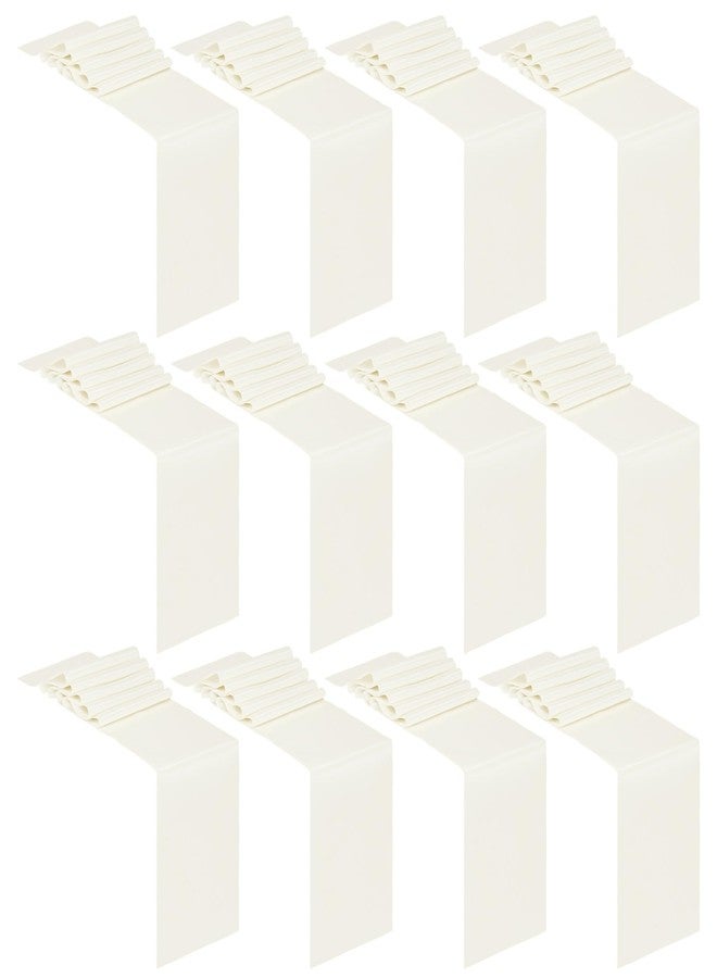yeabwps 12 Pack Satin Table Runner 12 x 108 Inch Long Satin Table Runner for for Christmas, Birthday Parties, Banquets, Graduations, Engagements (Beige) - Image 1