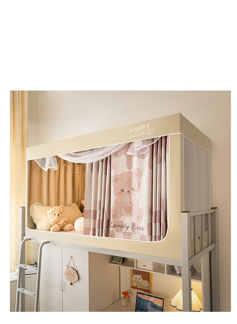 Y&D Bed Canopy Tents Curtain Blackout Curtain Single Bed Tent Curtain Student Shading Cloth Bed Canopy Mosquito Net Student Sleep Privacy Protection - Image 1