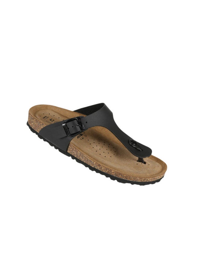 BiOCHIC - Biochic Mens Broad Thong Sandals 012-407 230-Black - Image 1