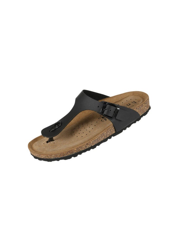 BiOCHIC - Biochic Mens Broad Thong Sandals 012-407 230-Black - Image 1