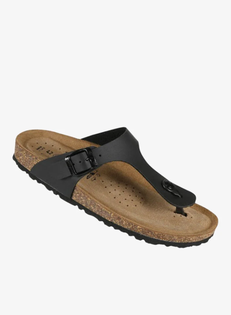 Biochic Mens Broad Thong Sandals 012-407 230-Black