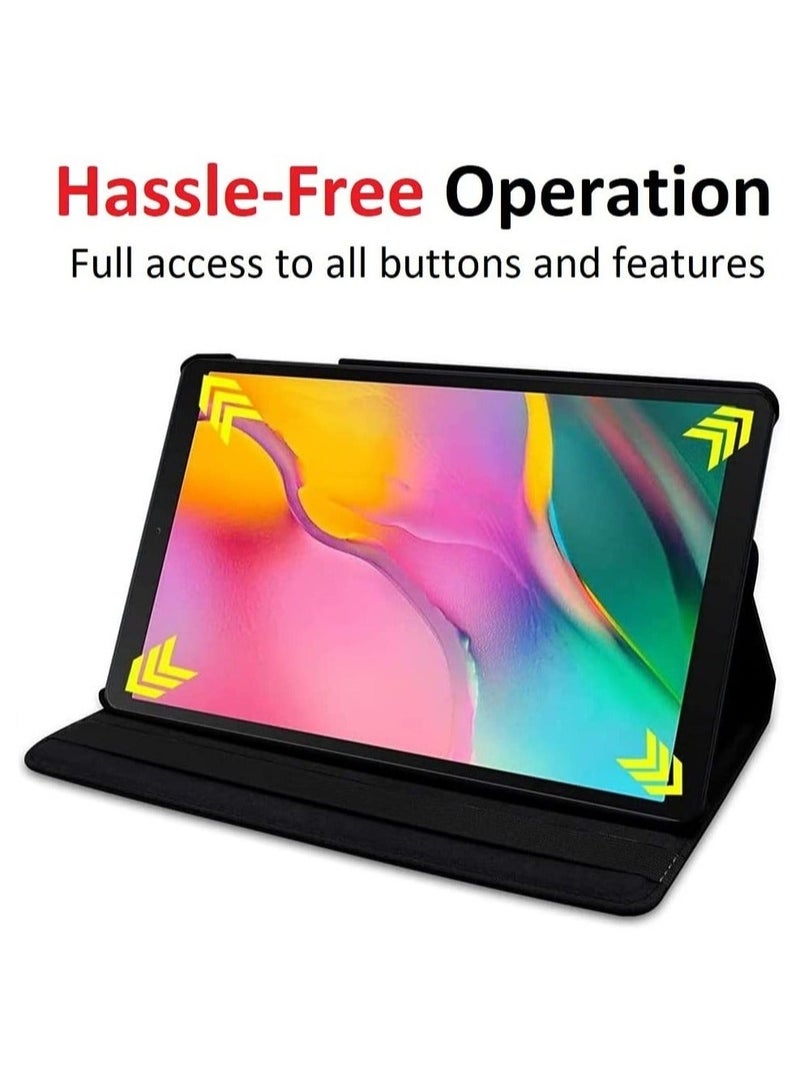 Raxoom Samsung Galaxy Tab S6 Lite 10.4 2020 Case - 360 Degree Rotating Stand [Auto Sleep/Wake] Folio Leather Smart Cover Case - Image 3