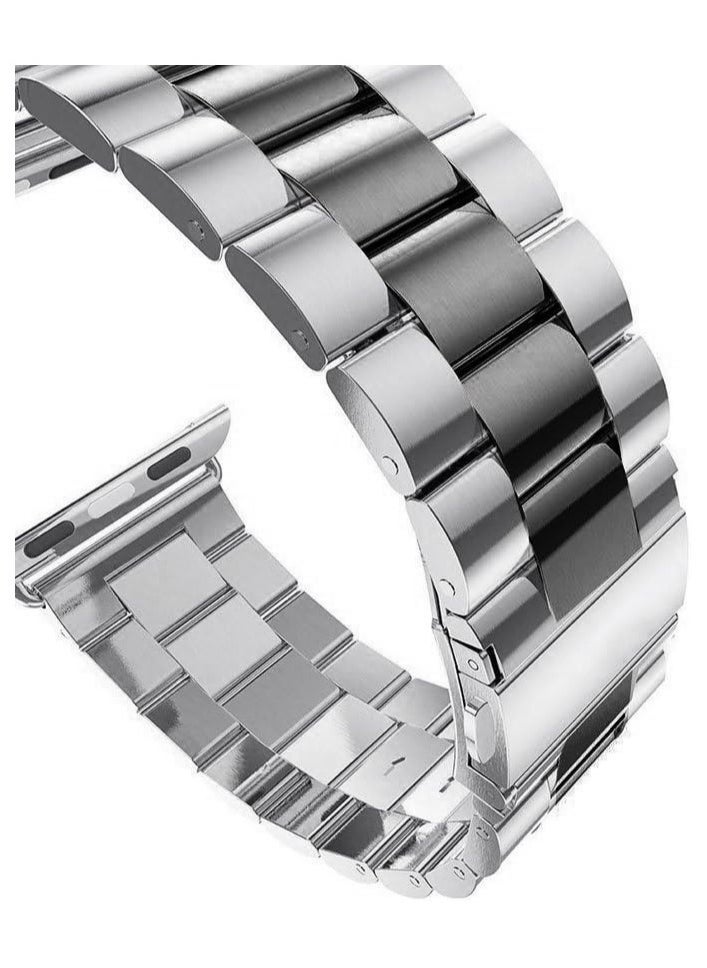 Metal Bands Compatible with Apple Watch Band 38mm 40mm 41mm, Stainless Steel Magnetic Absorption Strap, Wristband for iWatch Band for Apple Watch Series 7/6/5/4/3/2/1/SE, - Image 2