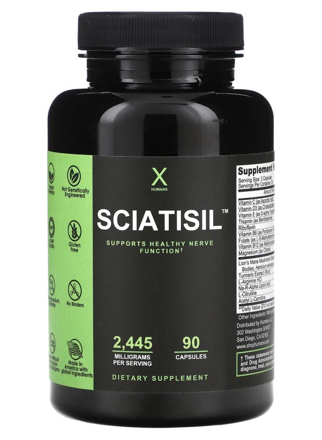 HUMANX Sciatisil 2445 mg 90 Capsules (815 mg per Capsule) - Image 1