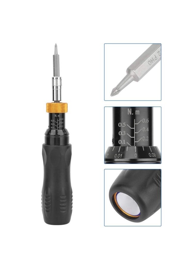 klarako Presetting Type Adjustable Torque Screwdriver 0.10.6Nm Hex Socket RTD0.6 - Image 3