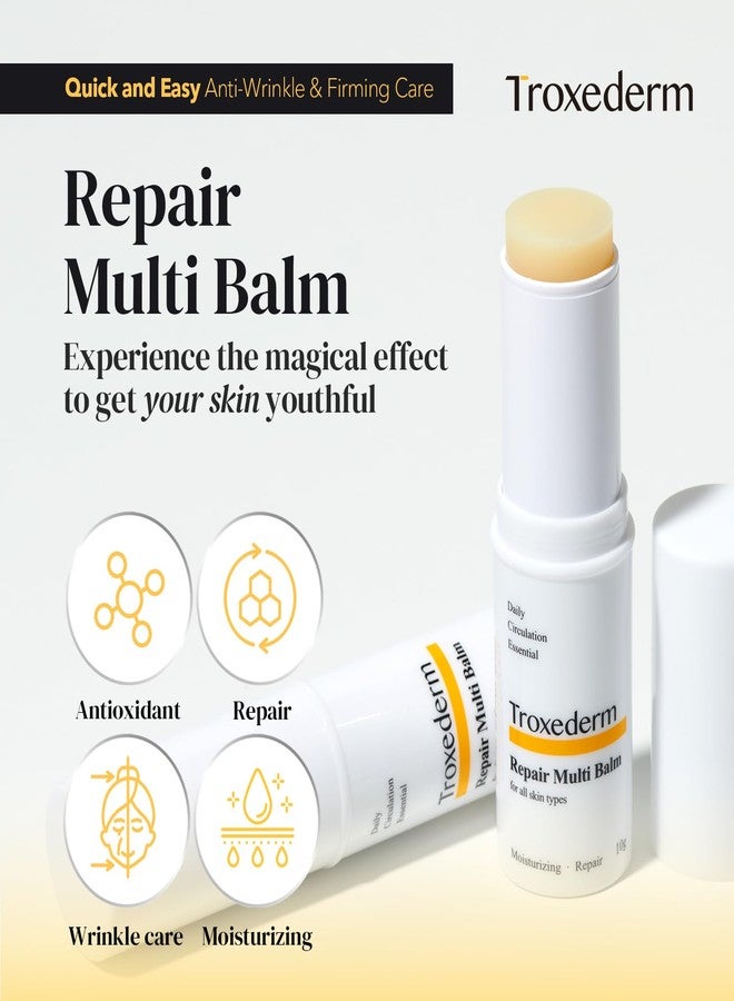 TROXEDERM Repair Multi Stick – Portable Korean Skincare Stick with Shea Butter, Sunflower Seed Oil, Troxerutin & Adenosine, Moisturizing Care for On-the-Go Use, 0.35oz (10g - Image 2
