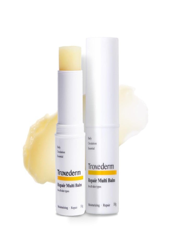 TROXEDERM Repair Multi Stick – Portable Korean Skincare Stick with Shea Butter, Sunflower Seed Oil, Troxerutin & Adenosine, Moisturizing Care for On-the-Go Use, 0.35oz (10g - Image 1