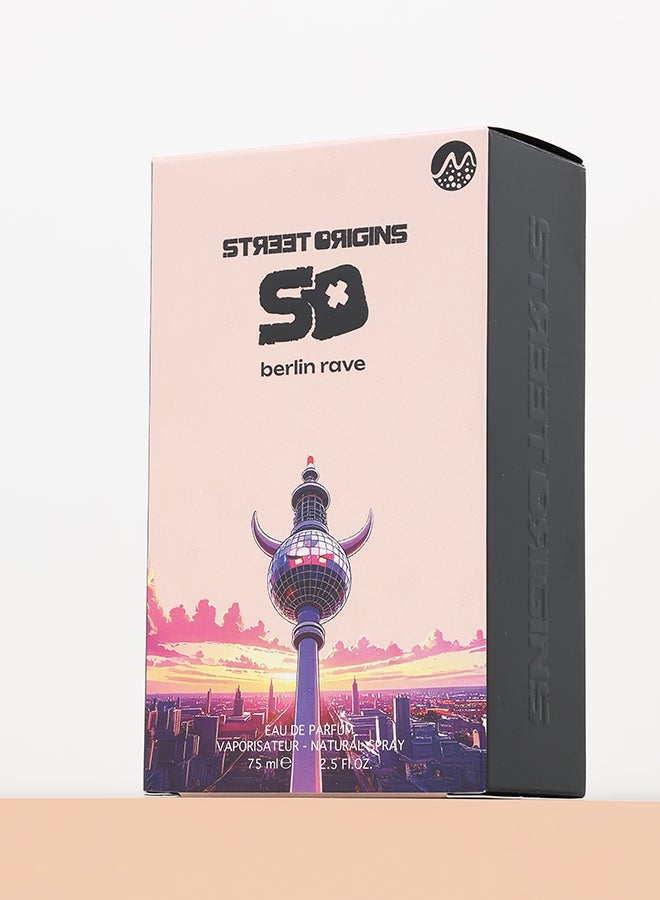 STREET ORIGINS Berlin Rave (Mars) Eau De Parfum For Him, 75Ml - Image 5