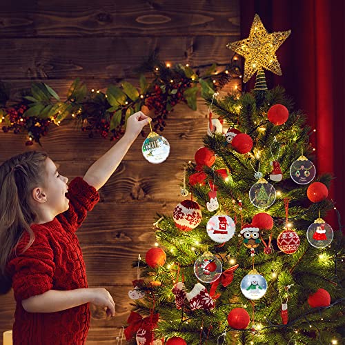 YouerCrystal Christmas Ornaments Crystal Hanging, Christmas Tree Glass Ornament Hanging Craft Collectibles for Trees Home Party Gifts - Image 4