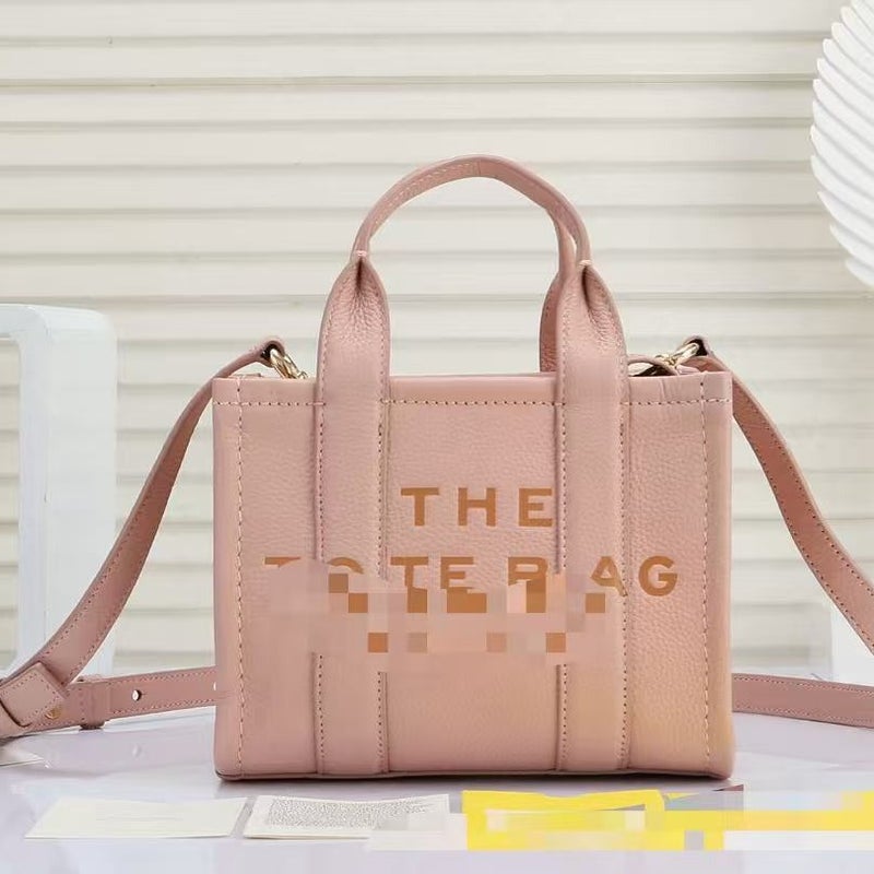 Explosive Mj Tote Bag Single Shoulder Crossbody Business Bag Cowhide Commuter Shopping Bag Handbag Bag - Image 4