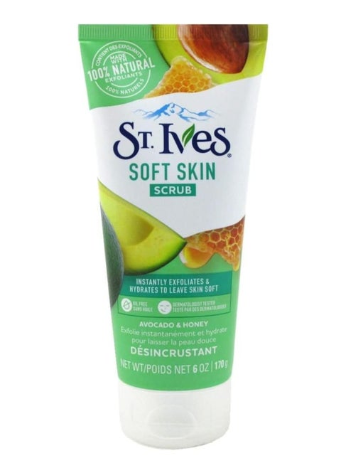 Soft Skin Scrub With Avocado & Honey 170 g