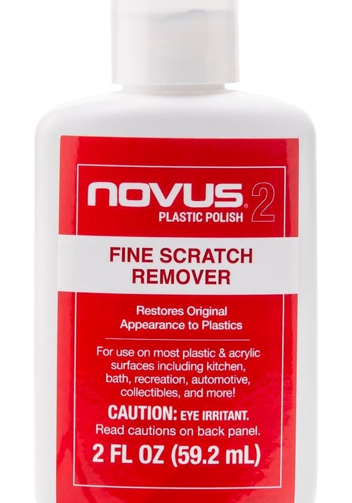 NOVUS نوفوس 2 مزيل الخدوش الدقيقة - 2 أونصة من ملمع البلاستيك - Image 1