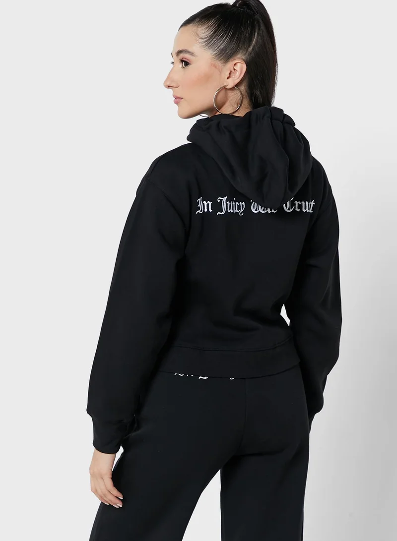 Juicy Couture Zipped Logo Hoodie