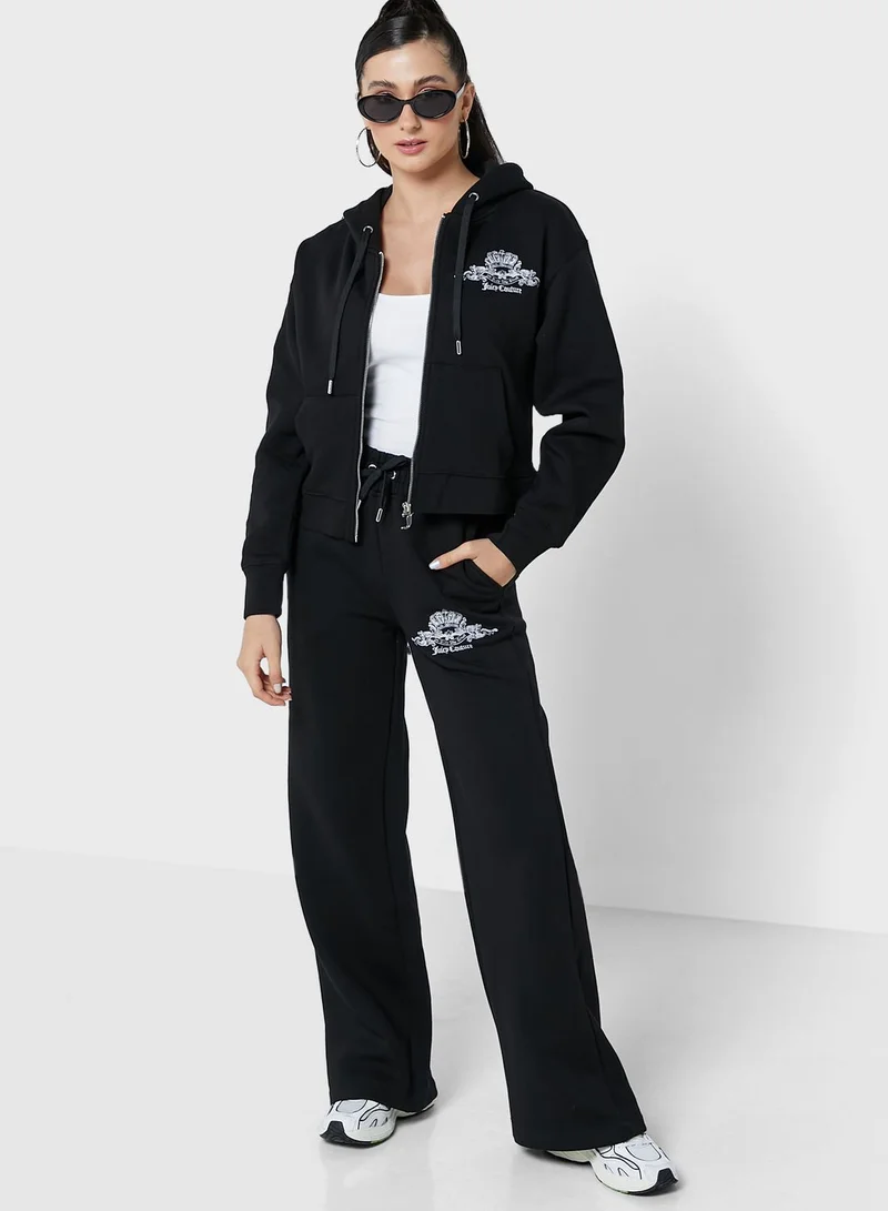 Juicy Couture Zipped Logo Hoodie