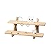 Eiyye Eiyye 2-Tier Retail Display Riser Earring & Ring Holder Stand Unfinished Rustic Wood Frame Display Removable Showcase  - Image 2