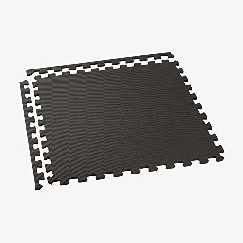 We Sell Mats 3/8 Inch Thick Multipurpose Exercise Floor Mat with EVA Foam, Interlocking Tiles, Anti-Fatigue for Home or Gym, 24 in x 24 in, Black (M24-10M) - Image 4