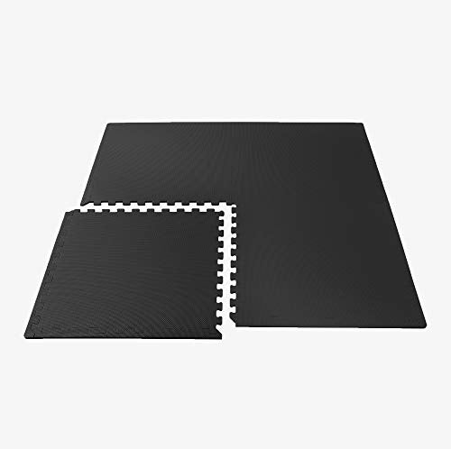 We Sell Mats 3/8 Inch Thick Multipurpose Exercise Floor Mat with EVA Foam, Interlocking Tiles, Anti-Fatigue for Home or Gym, 24 in x 24 in, Black (M24-10M) - Image 5