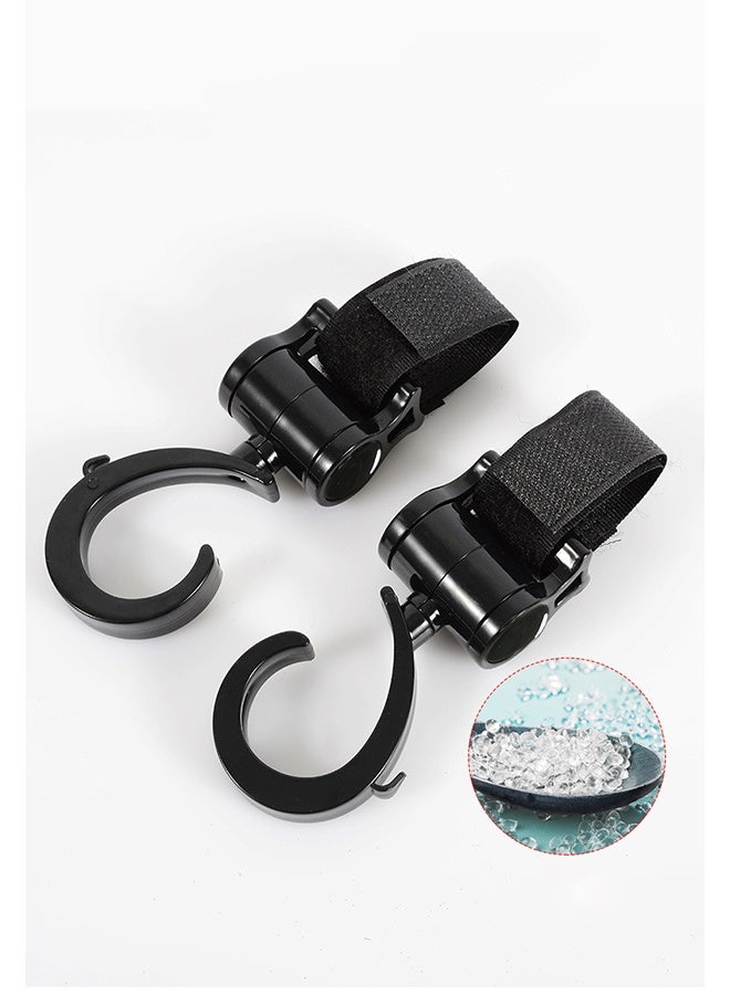 Rotating Compatible Stroller Hooks - Balck - Image 5