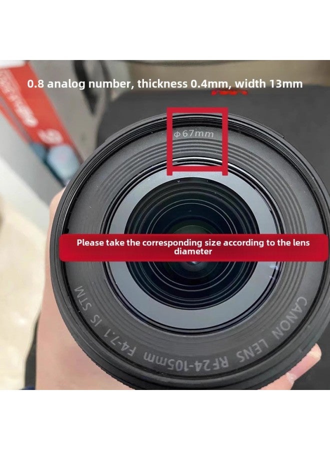Lens Heel Focus Ring Heel Focus Belt Rotating Focus Focusing Ring Gear Ring SLR Micro Single Camera Lens Accessories-Color:8166-diameter 67-74 Blue  - Image 3