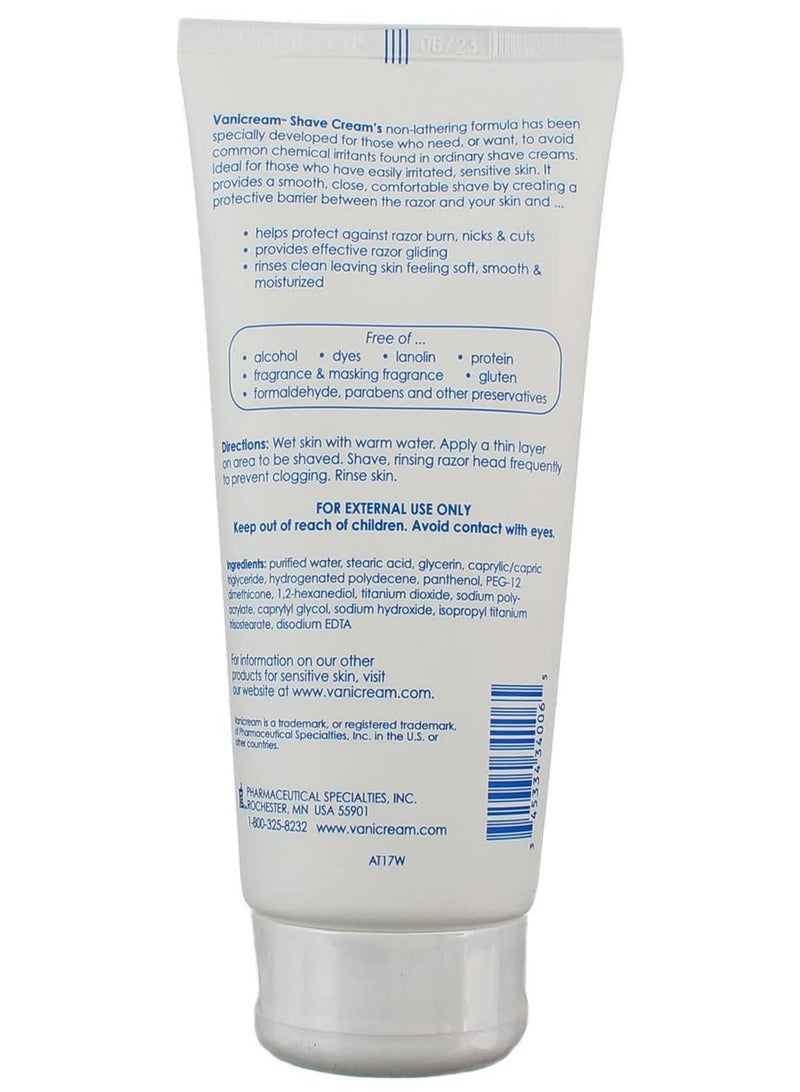 Vanicream Shave Cream 6oz Tube - Image 2