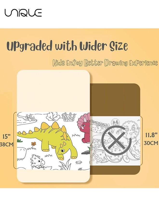 Unique 300x38cm Kids Drawing Paper Roll, Coloring Paper Roll Painting Color Filling Paper, Coloring Poster Drawing Roll Coloring Book DIY Art Crafts for Preschool Kindergarten Classroom - Image 2