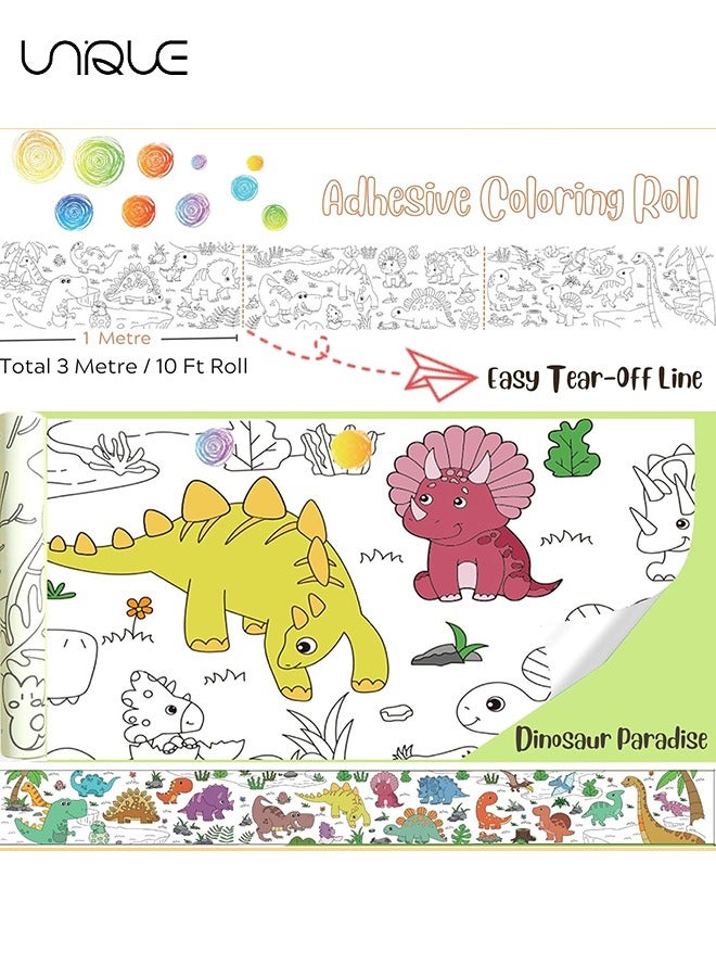 Unique 300x38cm Kids Drawing Paper Roll, Coloring Paper Roll Painting Color Filling Paper, Coloring Poster Drawing Roll Coloring Book DIY Art Crafts for Preschool Kindergarten Classroom - Image 3