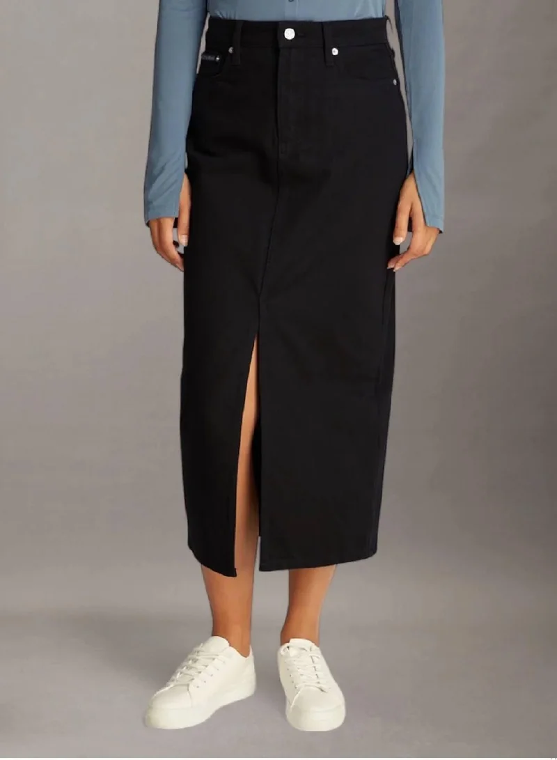 كالفن كلاين جينز تنورة جينز طويلة