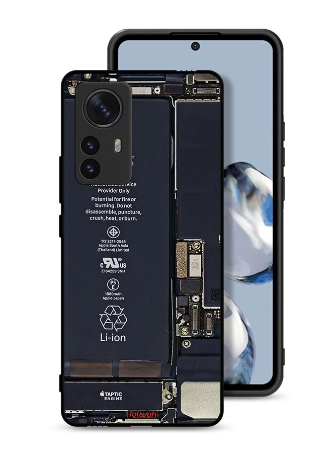 Tolwak Xiaomi 12 Pro Protective Case Cover Phone Circuit Pattern - Image 1