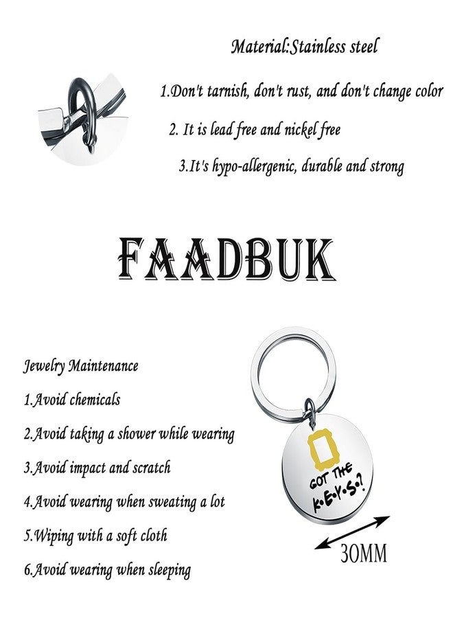 FAADBUK سلسلة مفاتيح مستوحاة من مسلسل FAADBUK التلفزيوني، منتج من المسلسل التلفزيوني، اقتباس من عبارة "Got The Keys" لمحبي المسلسل (سلسلة مفاتيح "Got the Keys"). - Image 2