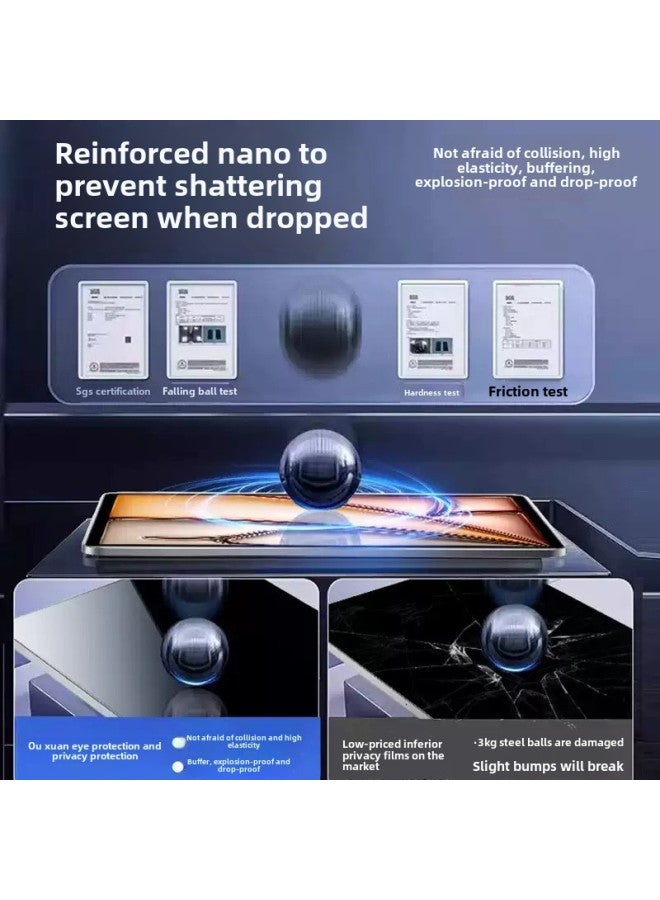 Anti-peep Film For IPad Ipadair6 Tempered Film Ipadpro Protective Film Ipadair Flat Film Anti-peep-Color:Ipad Pro 2018 Version Full Screen( 12.9inch )-Size: 30 Degree Privacy Protection  - Image 3